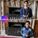 Two of the Bellevue Spelling Bee winners, from Sherfield School